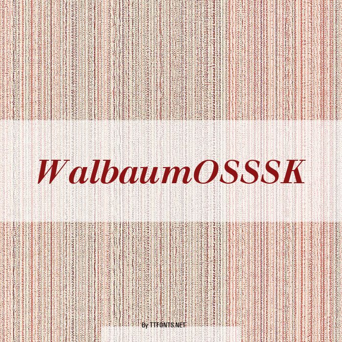 WalbaumOSSSK example